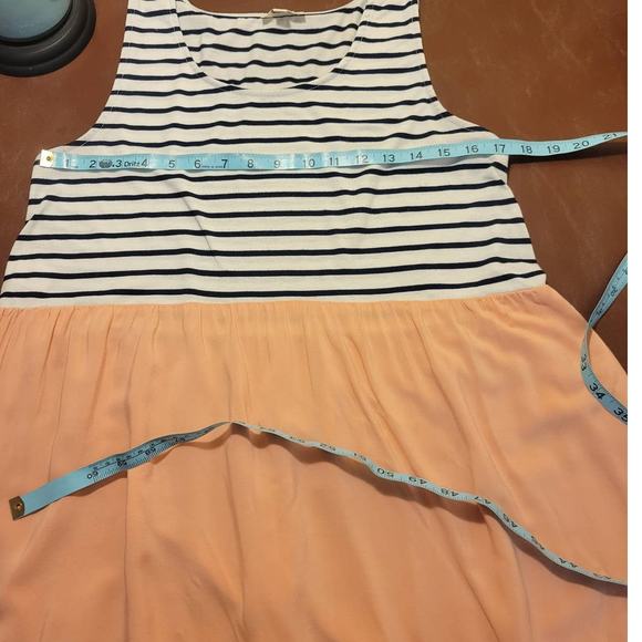 UMGEE Pink White Striped Round Neck Sleeveless Tank Top Women's Size Small - Picture 4 of 9